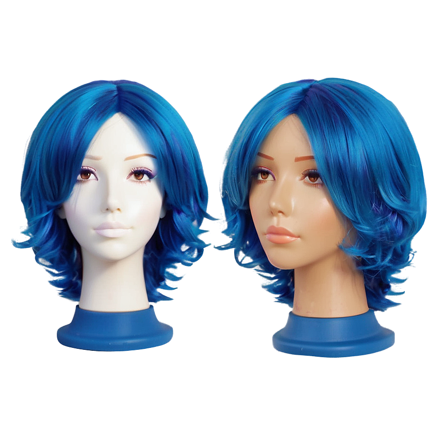 Blue Wig Png Qox