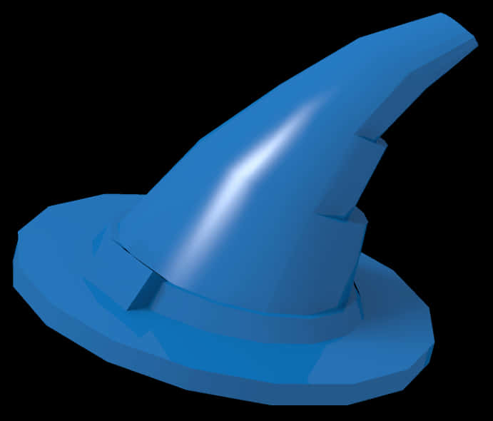 Blue Wizard Hat3 D Render