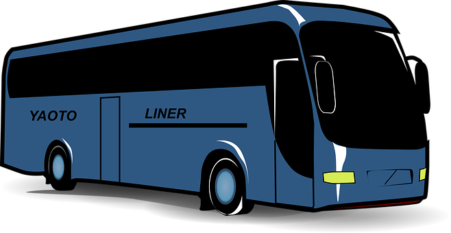 Blue Yaoto Liner Bus Vector