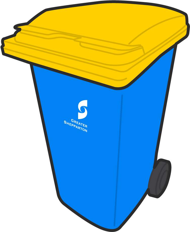 Yellow Lid Recycle Greater - Blue And Yellow Recycling Bin, HD Png Download PNG with transparent background