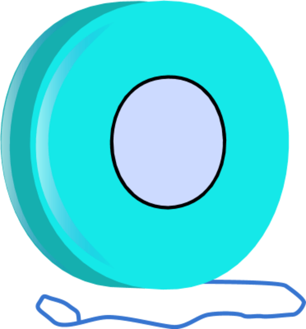 Blue Yoyo Vector Art