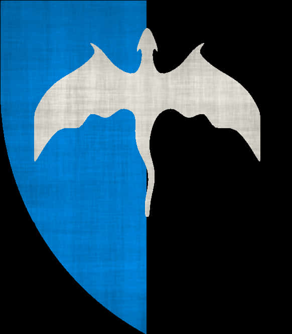 Blueand Black Bat Symbol Shield