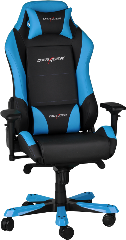 Blueand Black Gaming Chair D X Racer PNG with transparent background