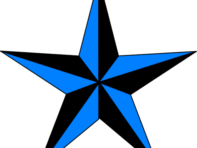 Blueand Black Star Graphic