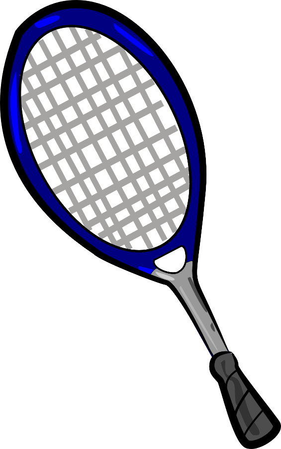 Blueand Black Tennis Racket