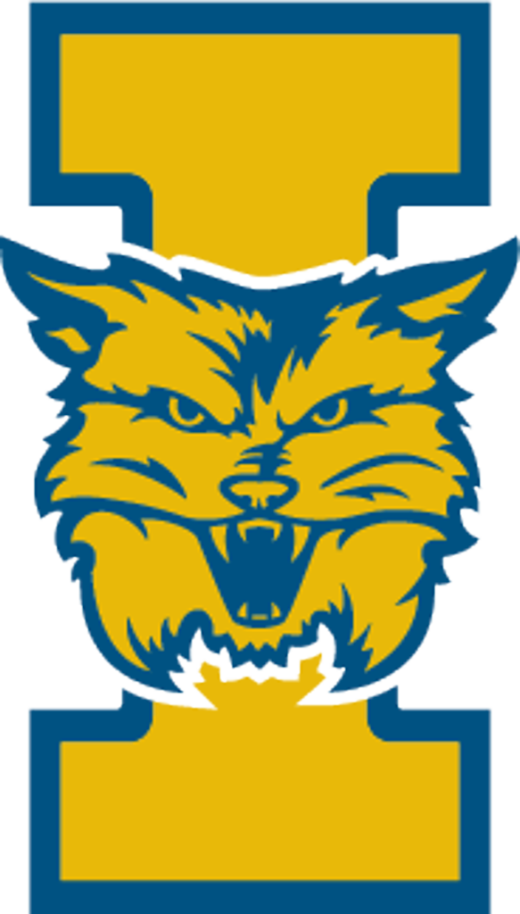 Blueand Gold Wolf Logo