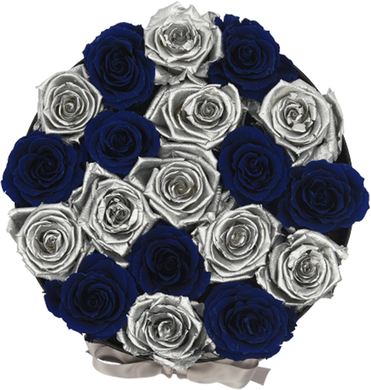 Orb Deluxe Blue And Silver Checkered Roses'Class='lazyload - Blue Rose, HD Png Download PNG with transparent background