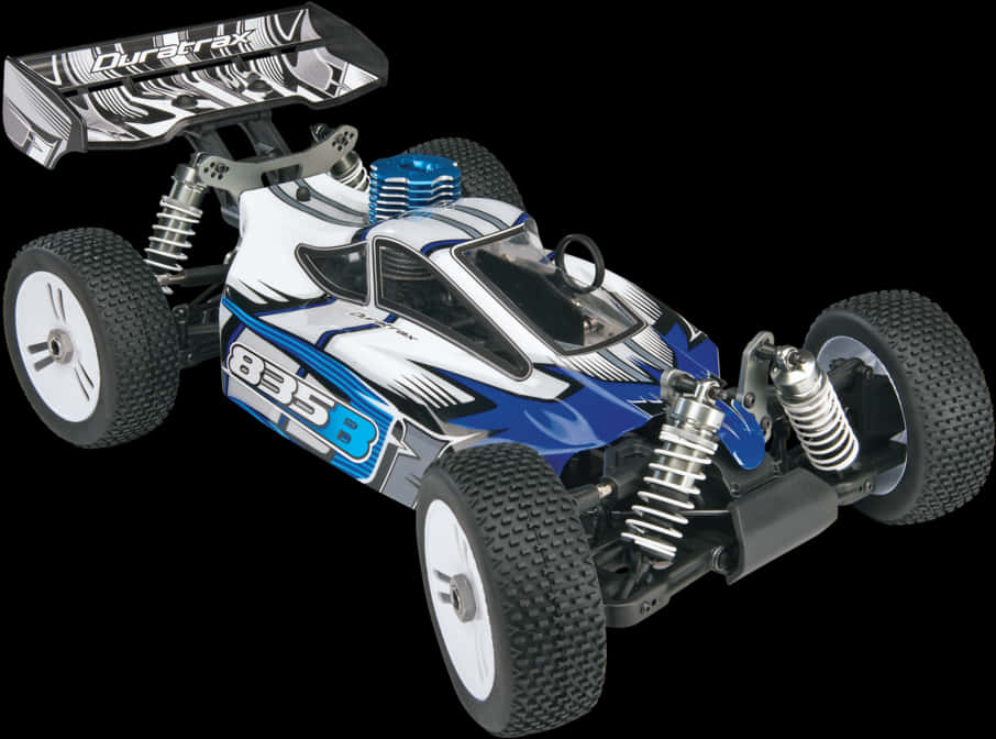 Blueand White R C Buggy