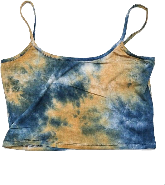 Blueand Yellow Tie Dye Crop Top.png