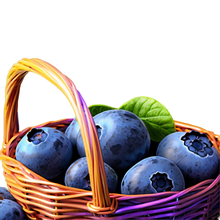 Blueberry Basket Gift Png 05212024