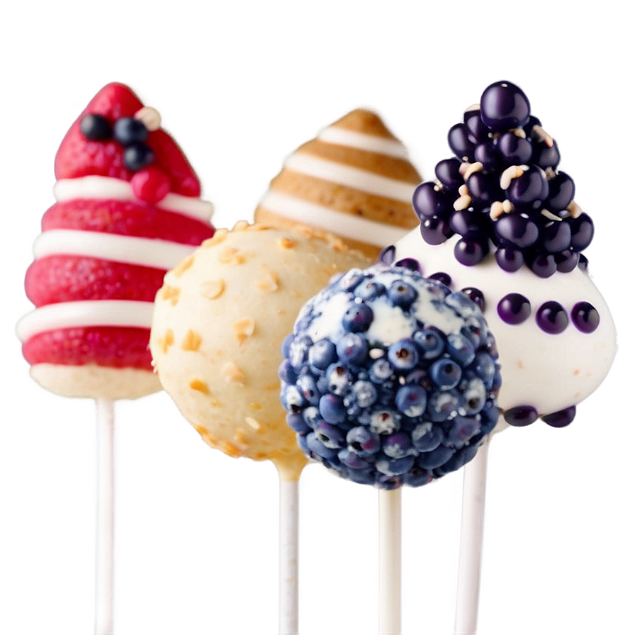 Blueberry Cake Pops Png 66