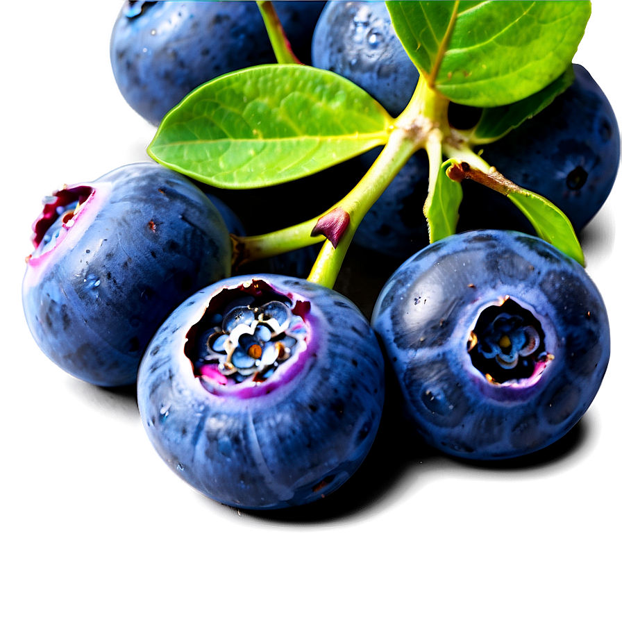 Blueberry Cluster PNG 05242024 PNG with transparent background