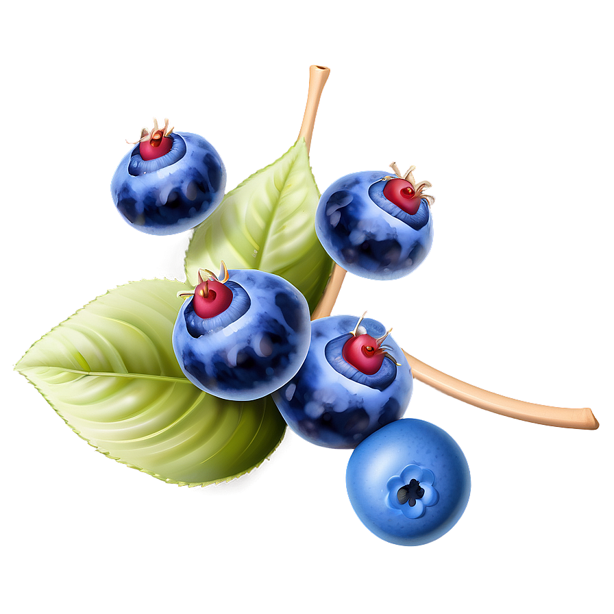 Blueberry Culinary Decoration Png 05212024