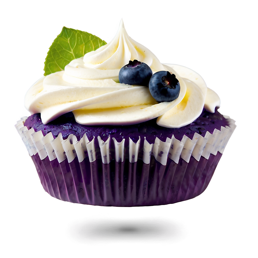 Blueberry Cupcake PNG 05032024 PNG with transparent background