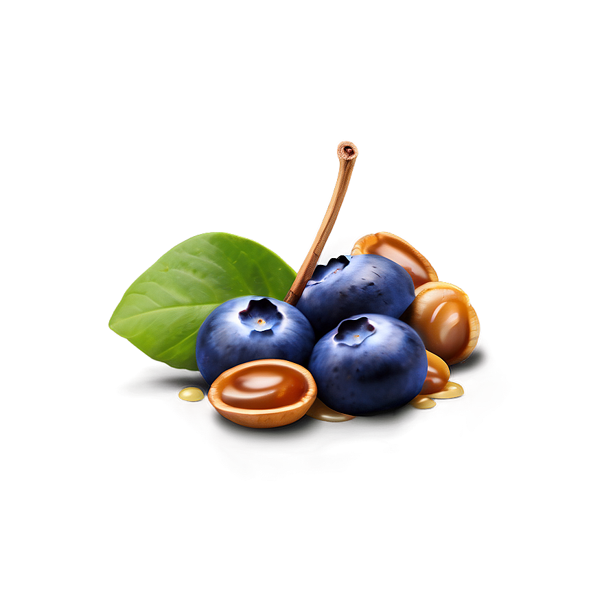 Blueberry Dessert Topping Png 93