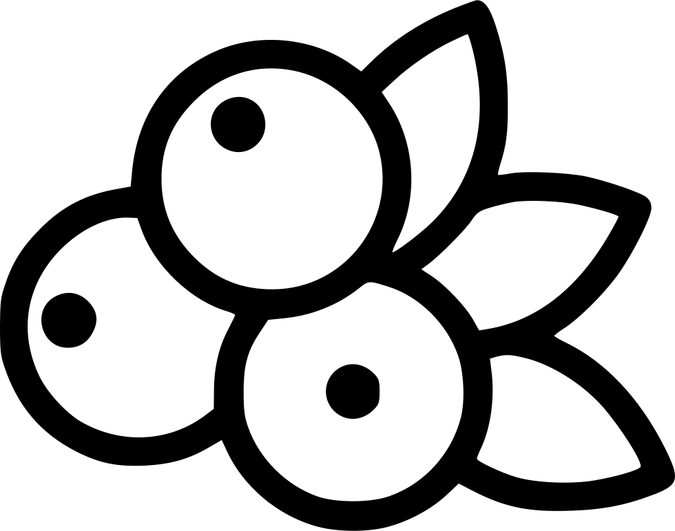 Blueberry - Blueberry Icon Black And White, HD Png Download PNG with transparent background