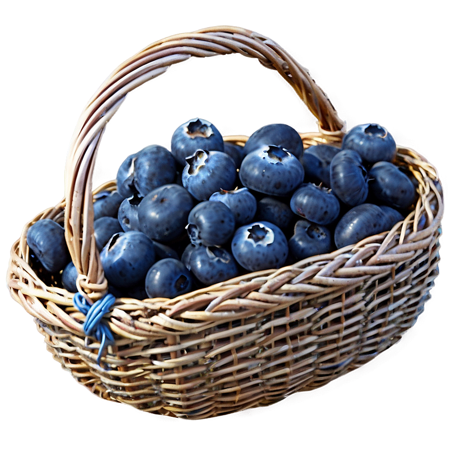 Blueberry Harvest Basket Png 17