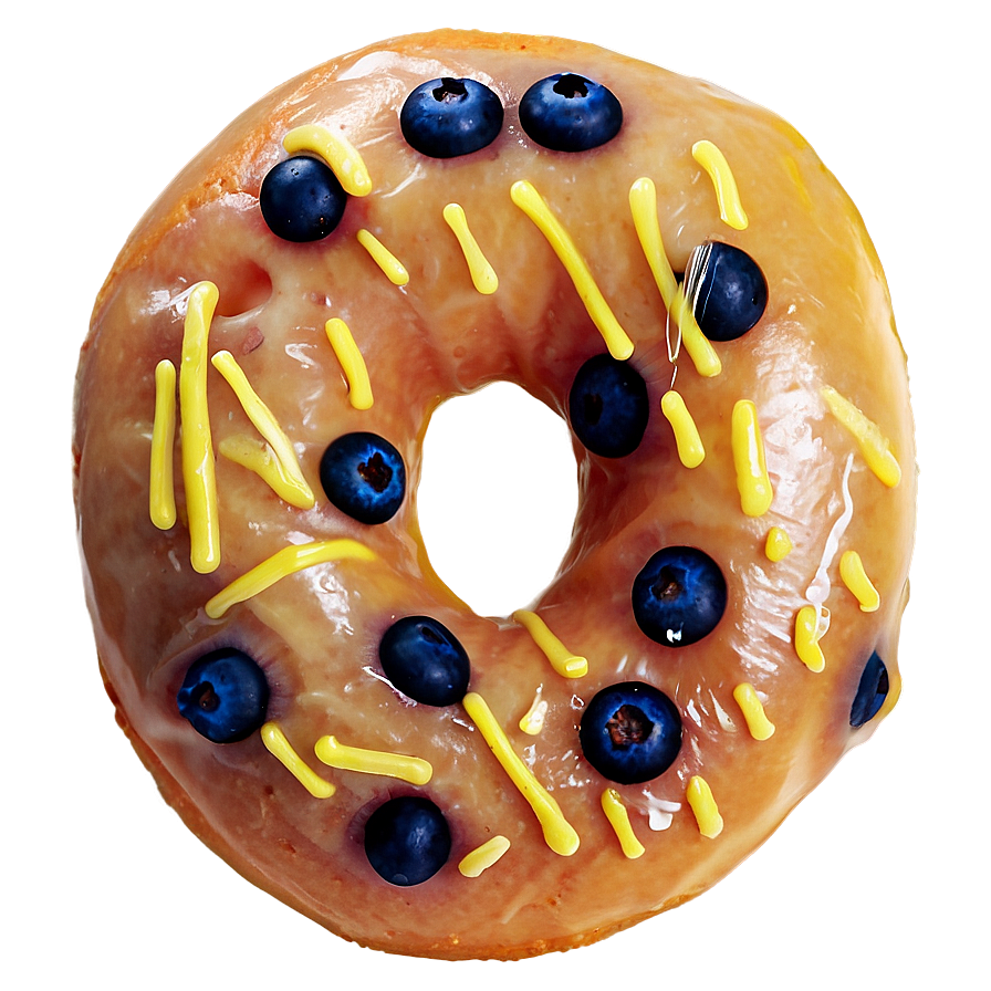 Blueberry Lemon Donut Png 05232024