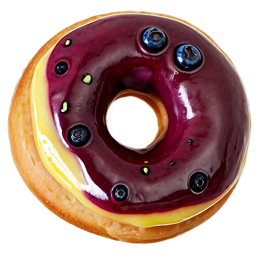 Blueberry Lemon Donut Png 35