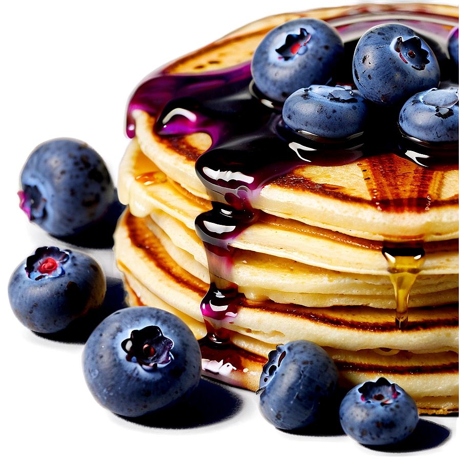 Blueberry Pancakes PNG 05232024 PNG image with a transparent background, free high-resolution download