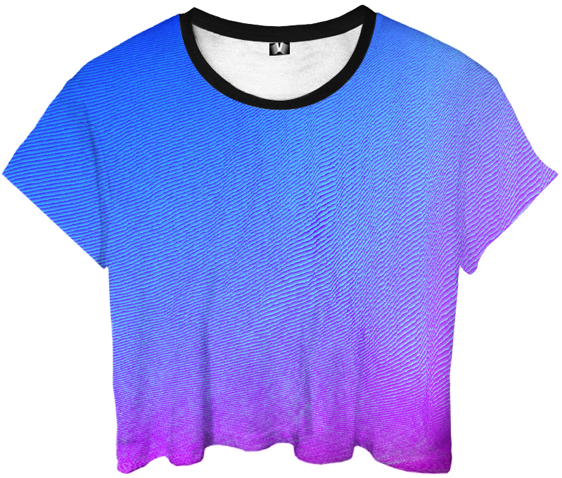 Blueto Purple Gradient Crop Top