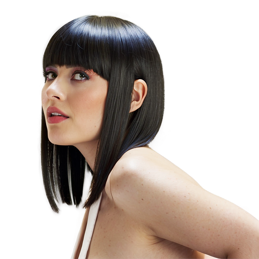 Blunt Bangs Cut Png Gce95