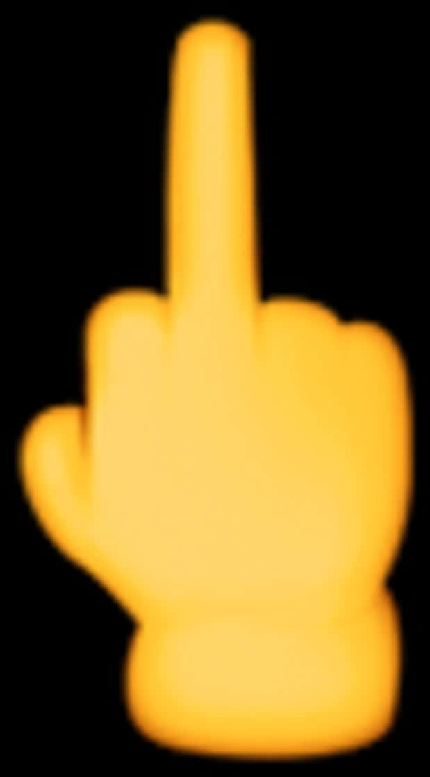 Blurred Middle Finger Emoji