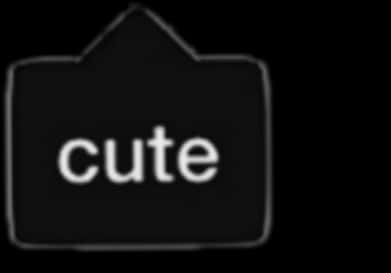 Blurry Cute Sign PNG with transparent background