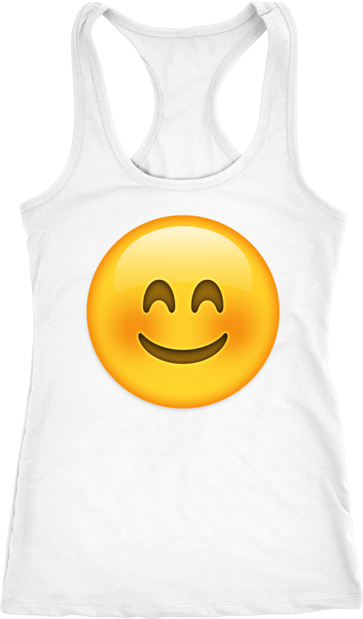 Blushing Emoji Tank Top