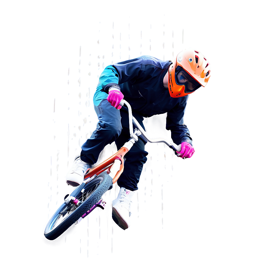 Bmx Bike Splash Art Png 06282024