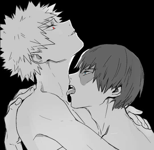 #bnha #render #anime Render #bakugou #todoroki #todobaku - Todobaku Bakugou And Todoroki, HD Png Download PNG with transparent background