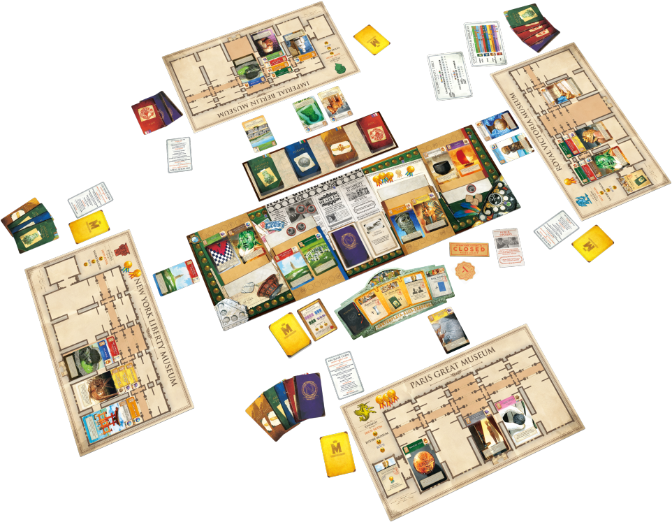 A Full Game Of Museum, Complete With Individual Player - Museum Holy Grail Games, HD Png Download PNG with transparent background