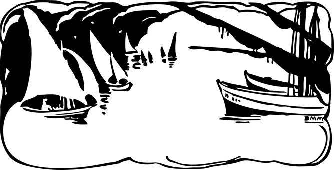 Boatin Darkness PNG with transparent background