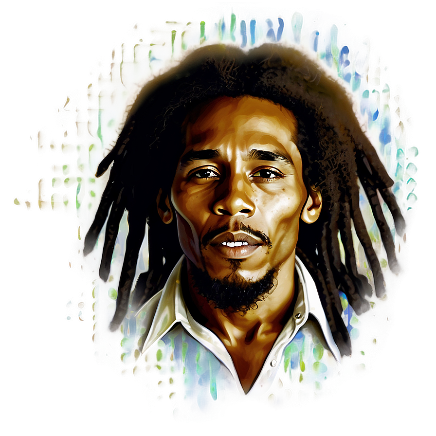 Bob Marley Portrait PNG 06112024 PNG with transparent background