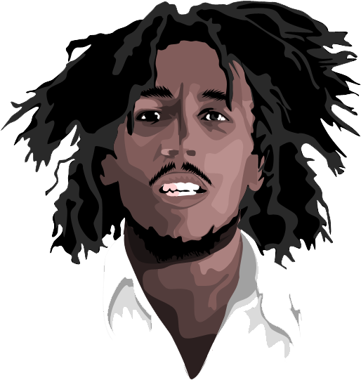 Bob Marley Vector Portrait