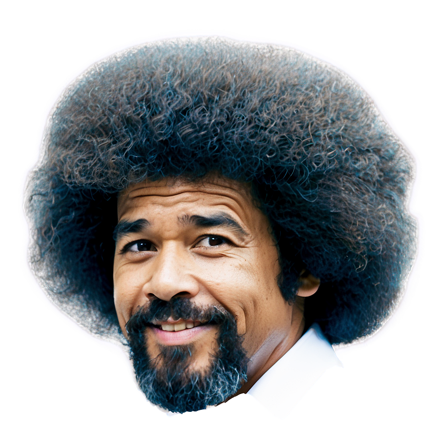 Bob Ross Afro Hair Png 1