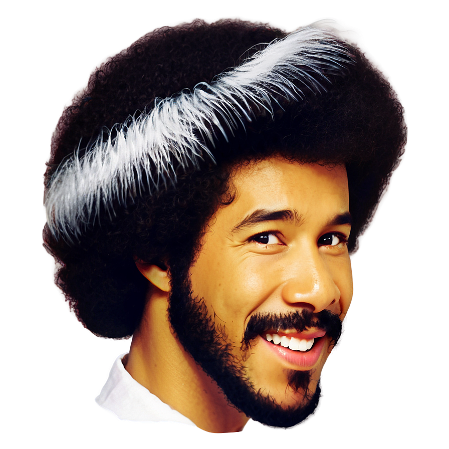 Bob Ross Afro Hair Png Euk