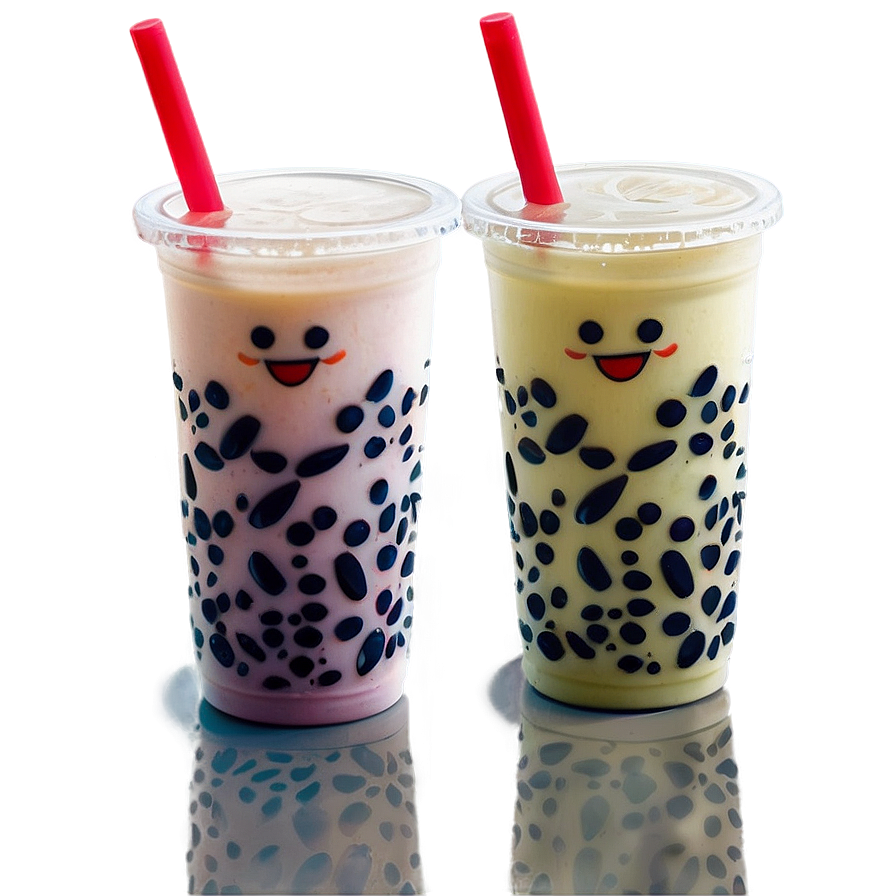 Boba Tea And Friends Png Mgd