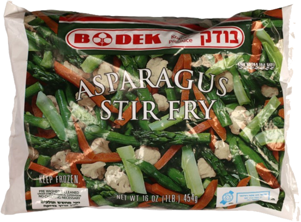 Bodek Asparagus Stir Fry Frozen Vegetables Package