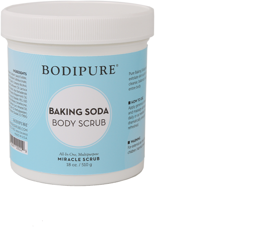 Bodipure Baking Soda Body Scrub Container