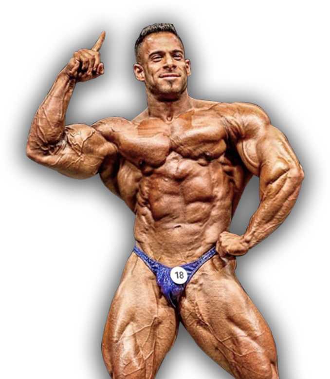 Bodybuilder Posingin Competition