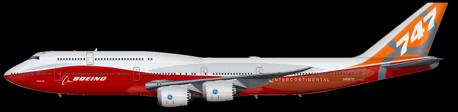 Boeing747 Intercontinental Side View