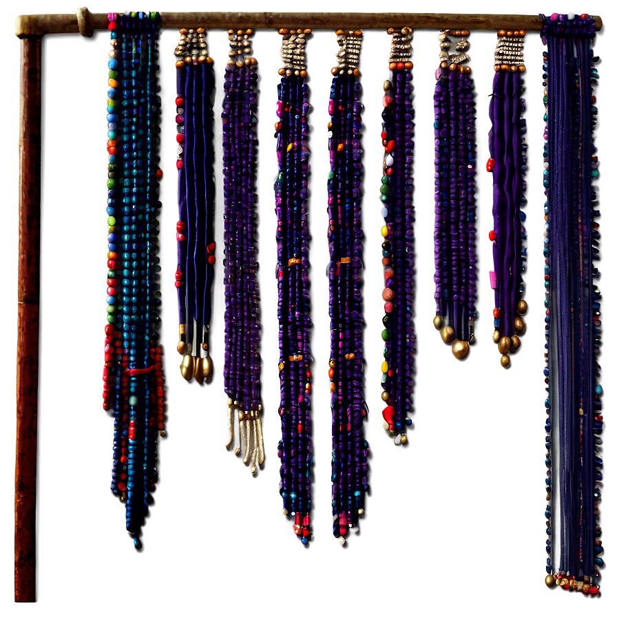 Bohemian Beaded Curtain Png 05252024