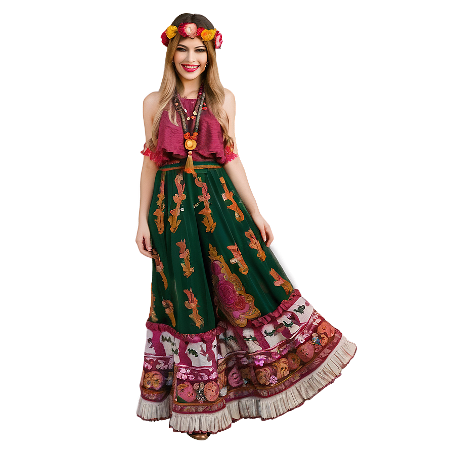 Bohemian Fashion Inspirations PNG 06112024 PNG with transparent background