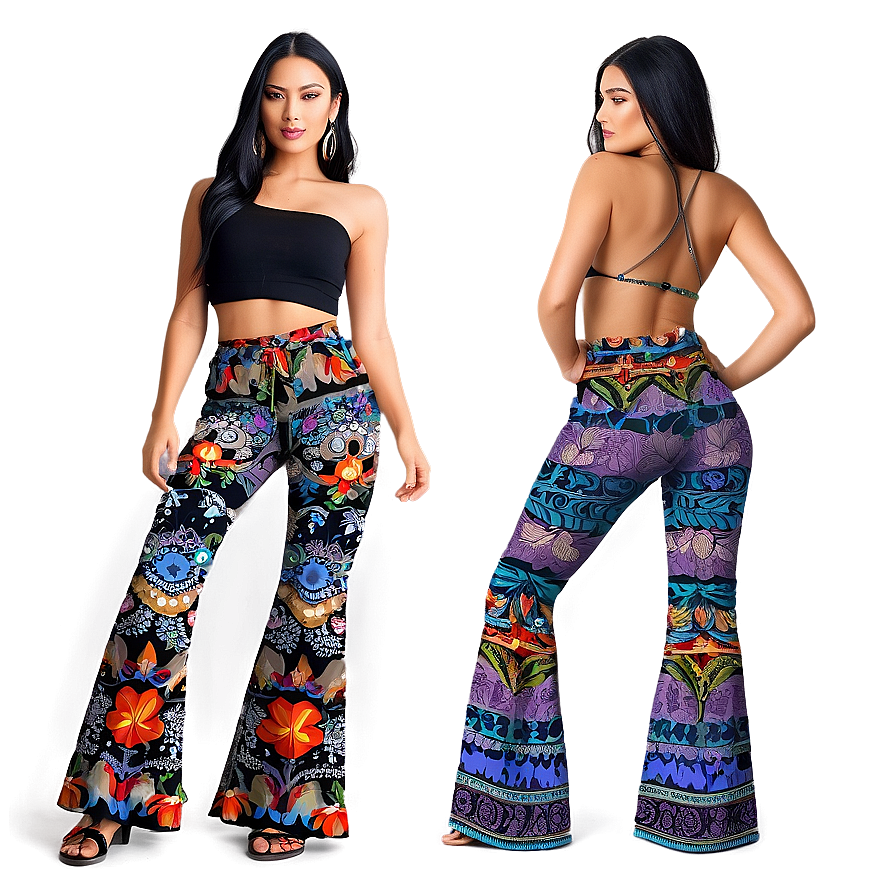 Bohemian Flare Pants Png 05252024