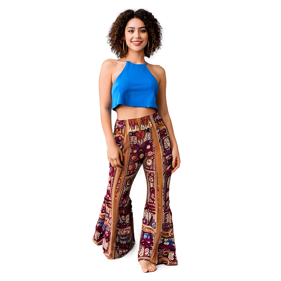 Bohemian Flare Pants Png Cpo