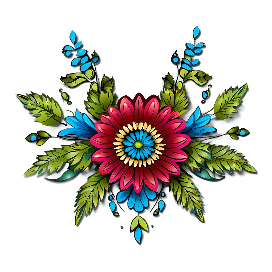 Bohemian Flower Art Png 61