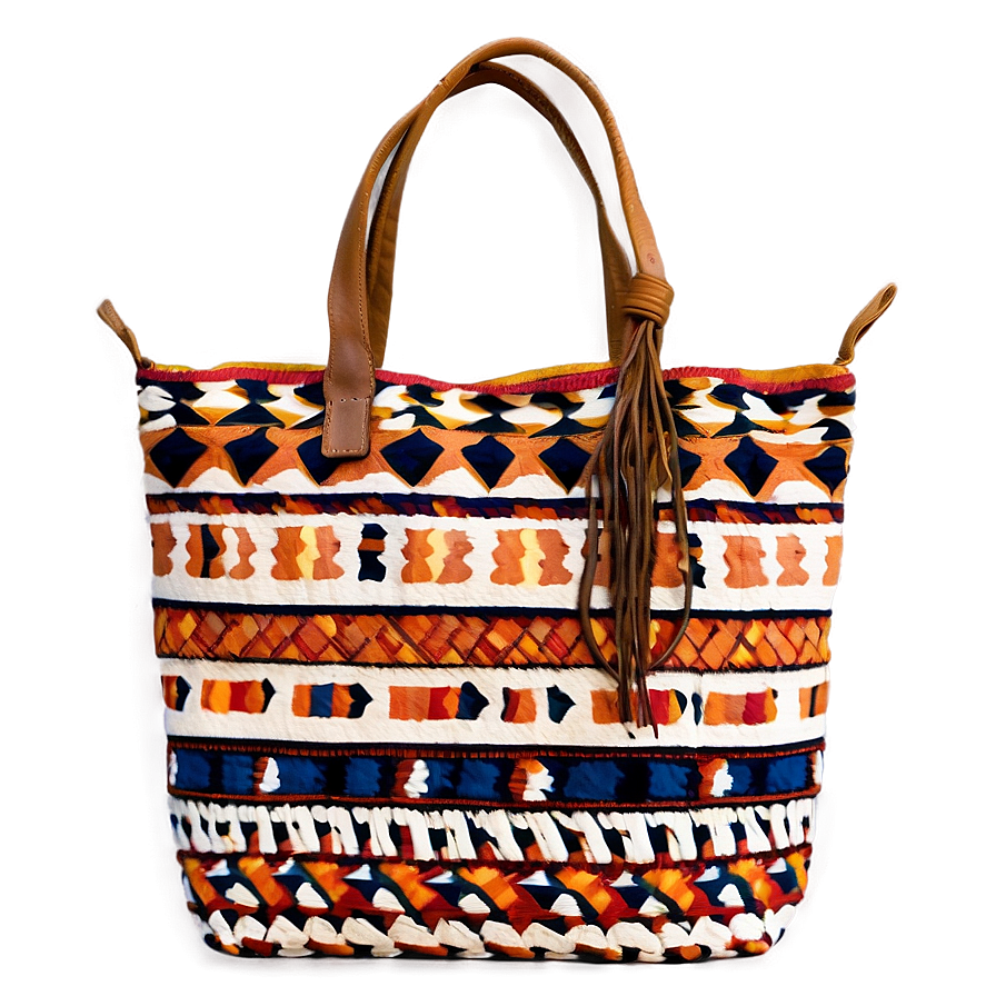 Bohemian Style Tote Bag Png 05252024