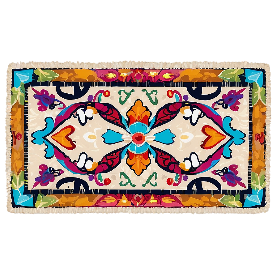 Bohemian Style Welcome Mat Png 06282024