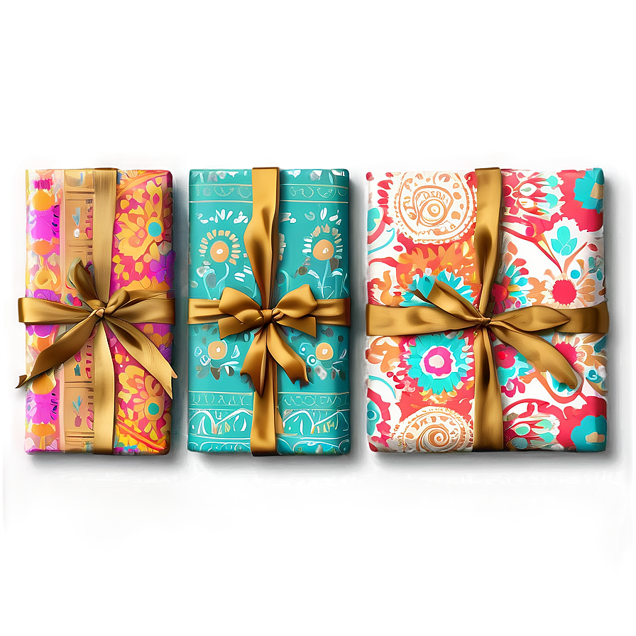 Bohemian Wrapping Paper Png 42